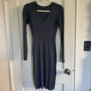 Athleta Navy Blue Knit Dress Size Small